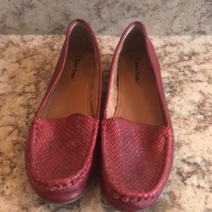 Bare Traps Kieran Red Snakeprint Leather Loafer